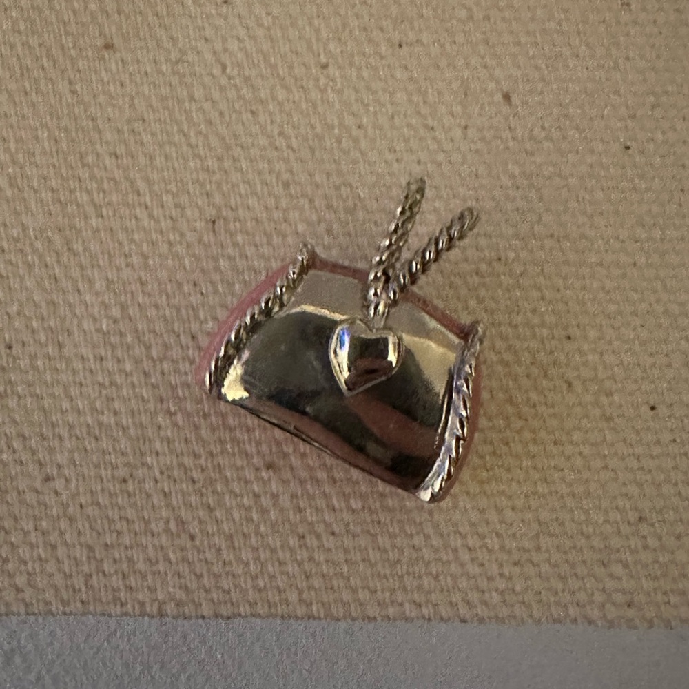 Purse Pendant with Crystals for Necklace Stainless Steel Jewelry‎ - Picture 5 of 6